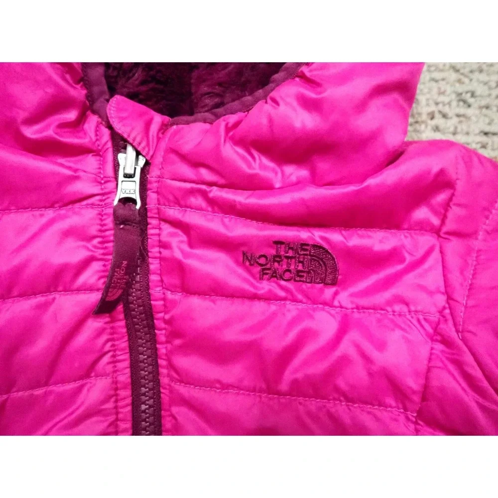 The North‎ Face Reversible Jacket Infant 6-12M Pink Purple Excellent Chimborazo